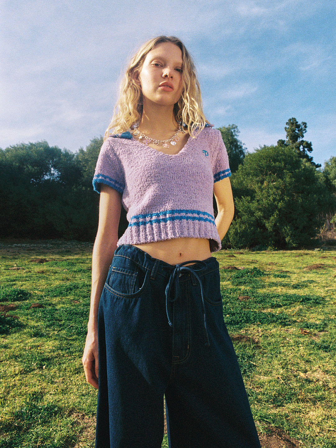 Cynthia Fuzzy Polo | Polly Pocket Purple