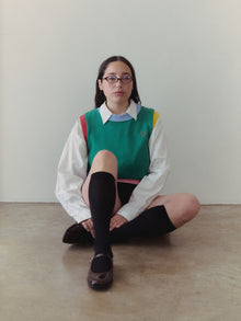 Quinn Sweater Vest | Colorblock