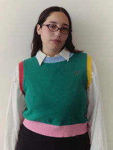 Quinn Sweater Vest | Colorblock