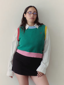 Quinn Sweater Vest | Colorblock