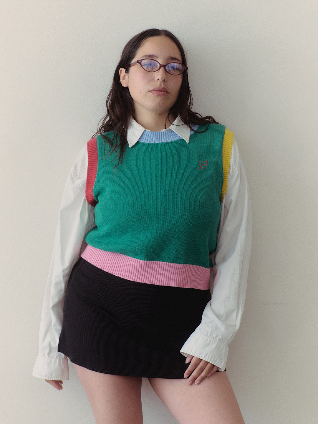 Quinn Sweater Vest | Colorblock