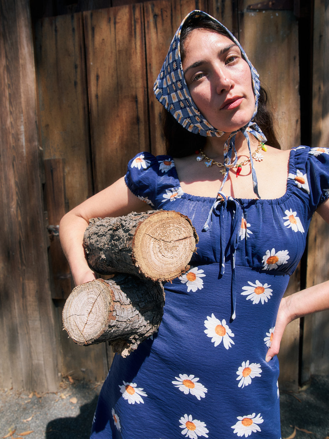 Suzy Dress | Navy Daisy