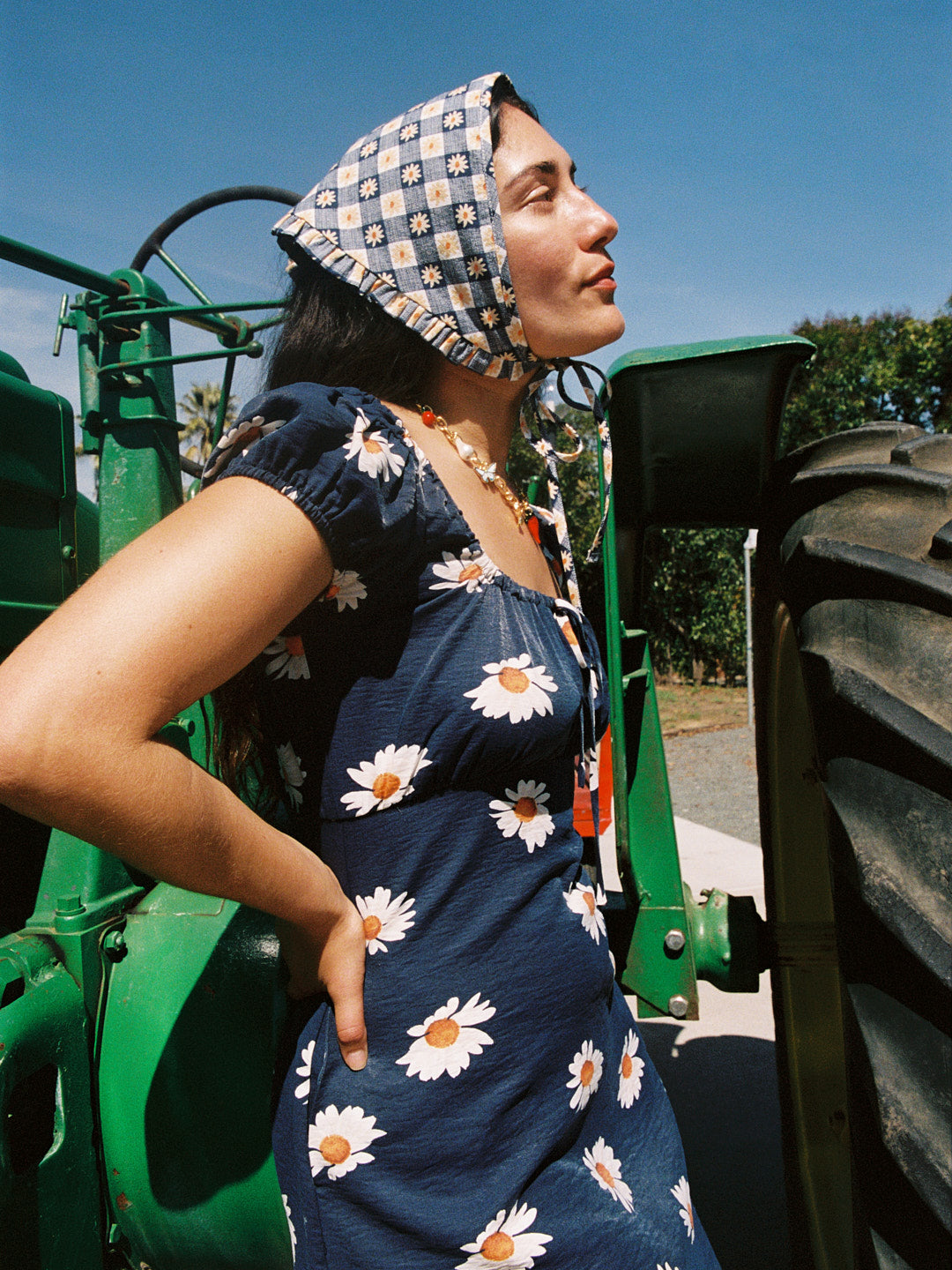 Suzy Dress | Navy Daisy