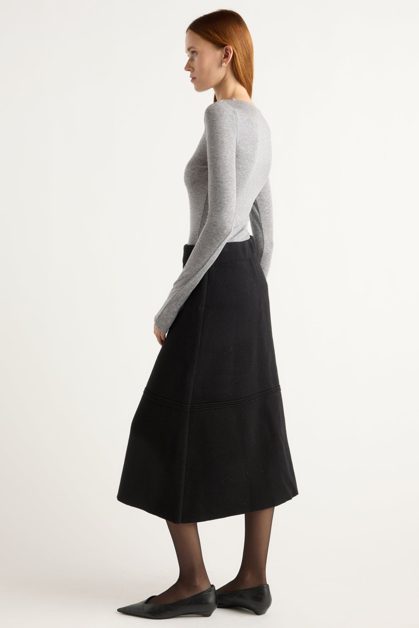 Kelsey | Lora Organic Cotton-Wool Skirt in Size Small