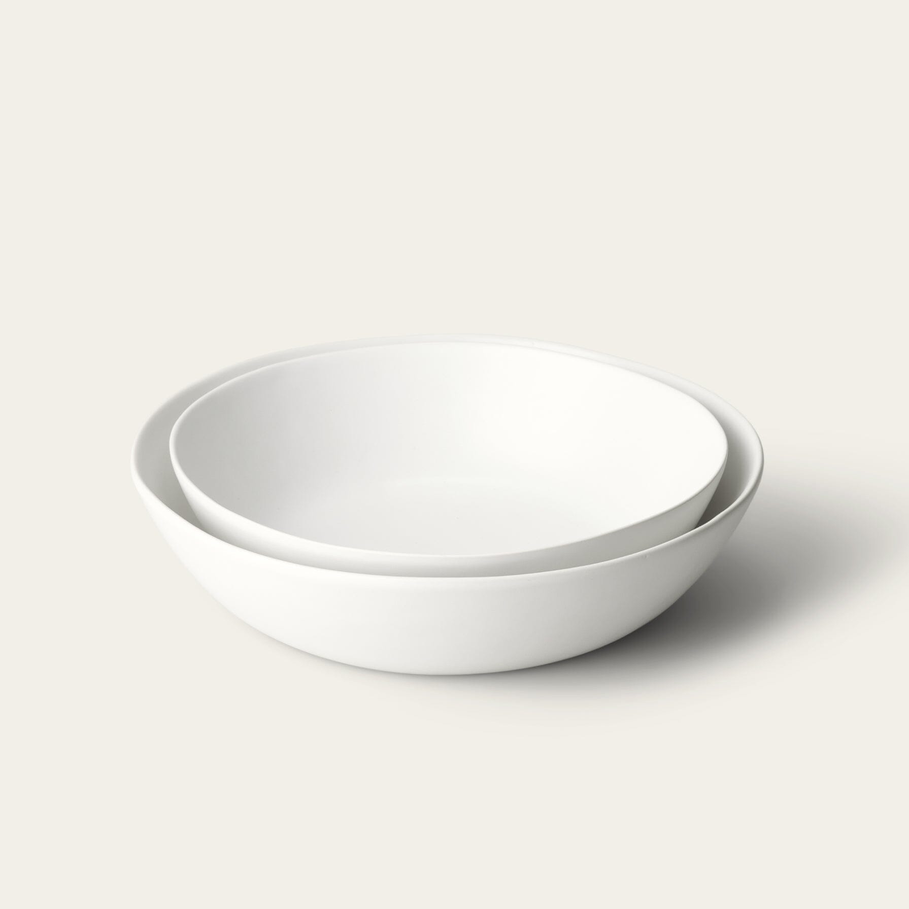 Low Serving Bowls | Cloud White