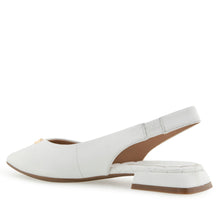 Nayana Dress Flat | Bright White Leather