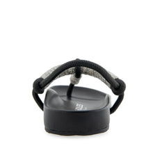 Leve Sandal Footbed | Crstyal/Black Rope