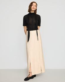 Helena | Lucine Scarf-Neck Semi-Sheer Tencel Tee in Size Small 