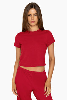 Classic Cotton Daily Linny Tee | Lucky Red