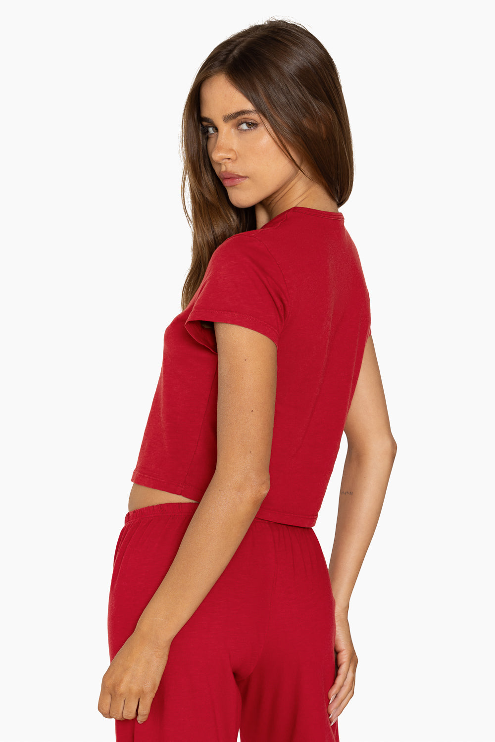 Classic Cotton Daily Linny Tee | Lucky Red