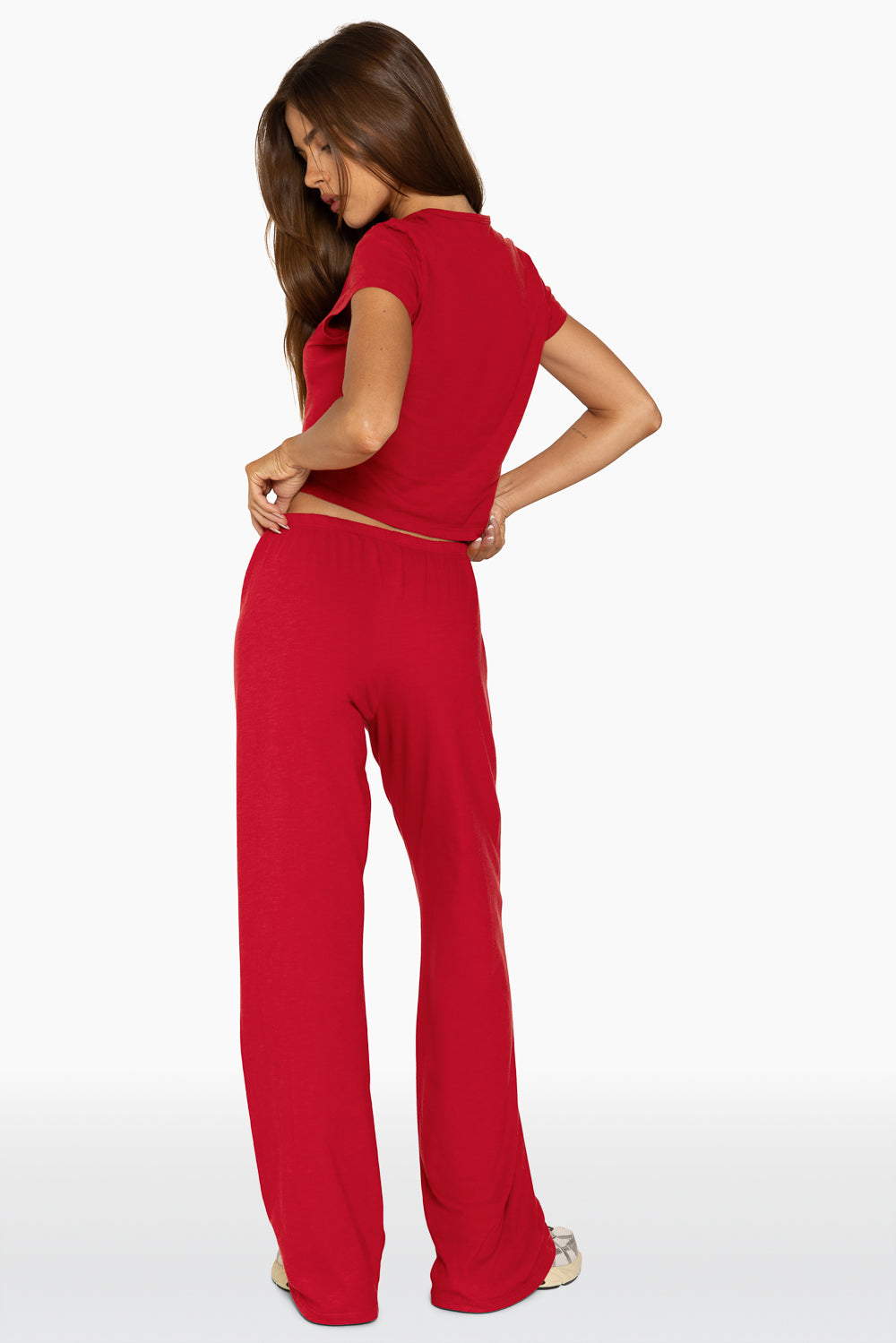 Classic Cotton Daily Linny Pants | Lucky Red