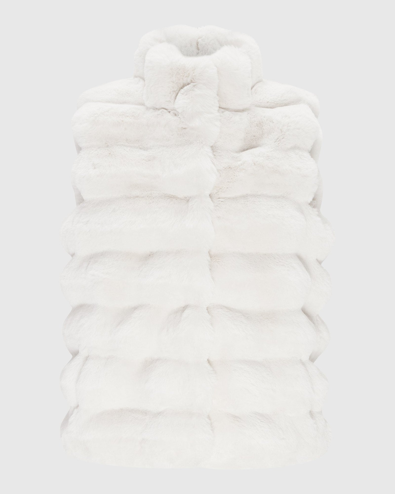 Fur-Free Chinchilla (Faux Fur) Vest | White Chinch