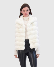 Fur-Free Chinchilla (Faux Fur) Vest | White Chinch