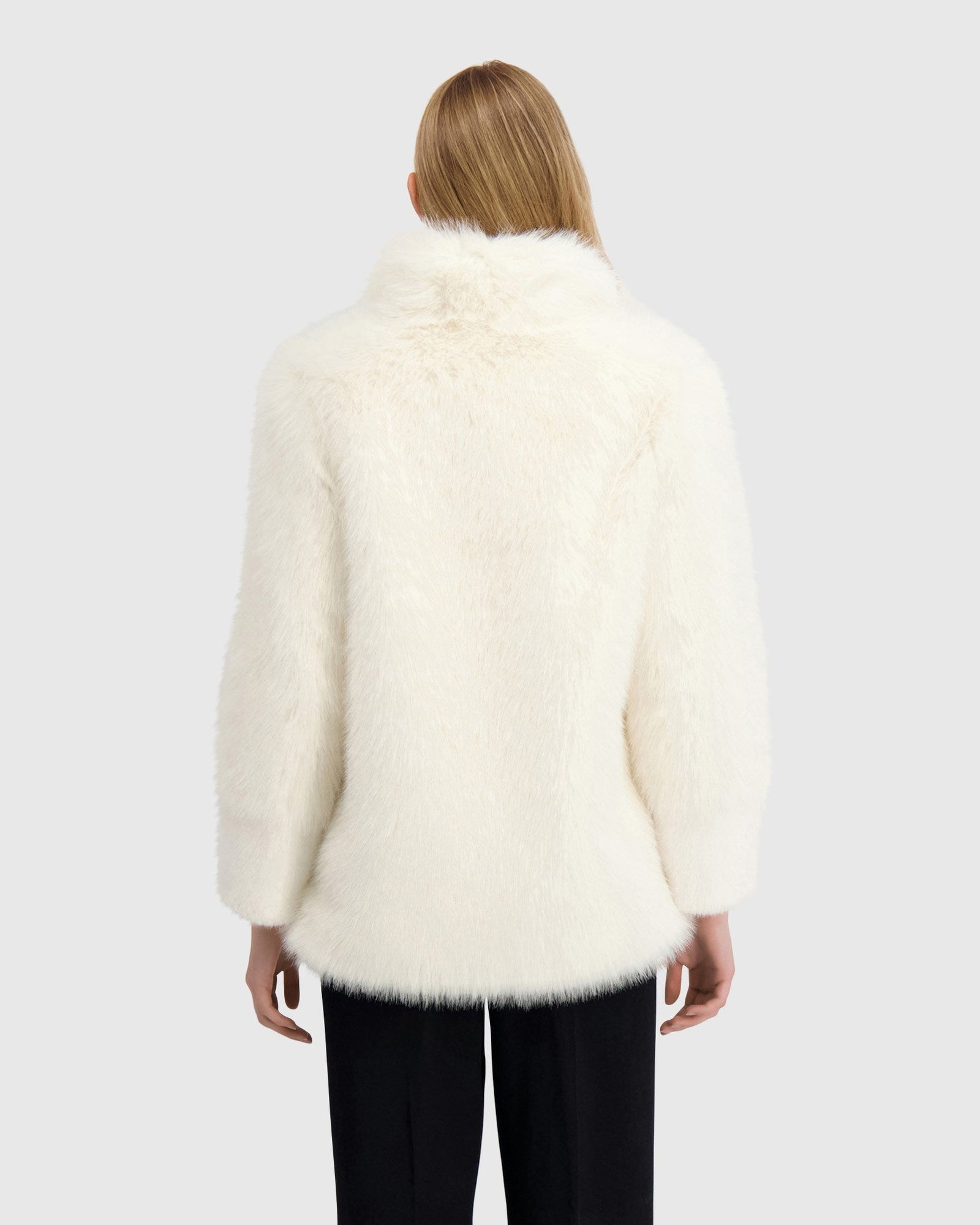 Fur-Free Fox And Mink (Faux Fur) Jacket | White