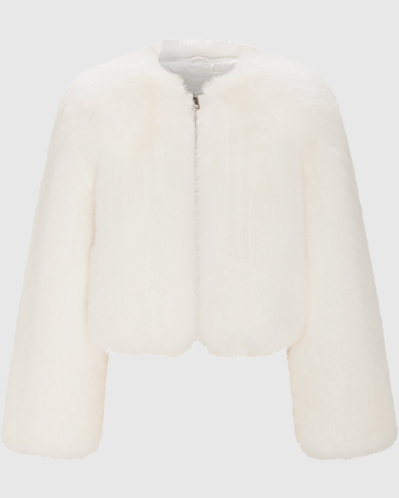 Fur-Free Fox (Faux Fur) Bolero | White