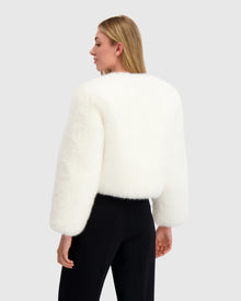 Fur-Free Fox (Faux Fur) Bolero | White