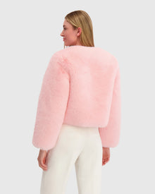 Fur-Free Fox (Faux Fur) Bolero | Pink