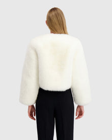 Fur-Free Fox (Faux Fur) Bolero | White