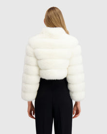 Fur-Free Fox (Faux Fur) Bolero | White