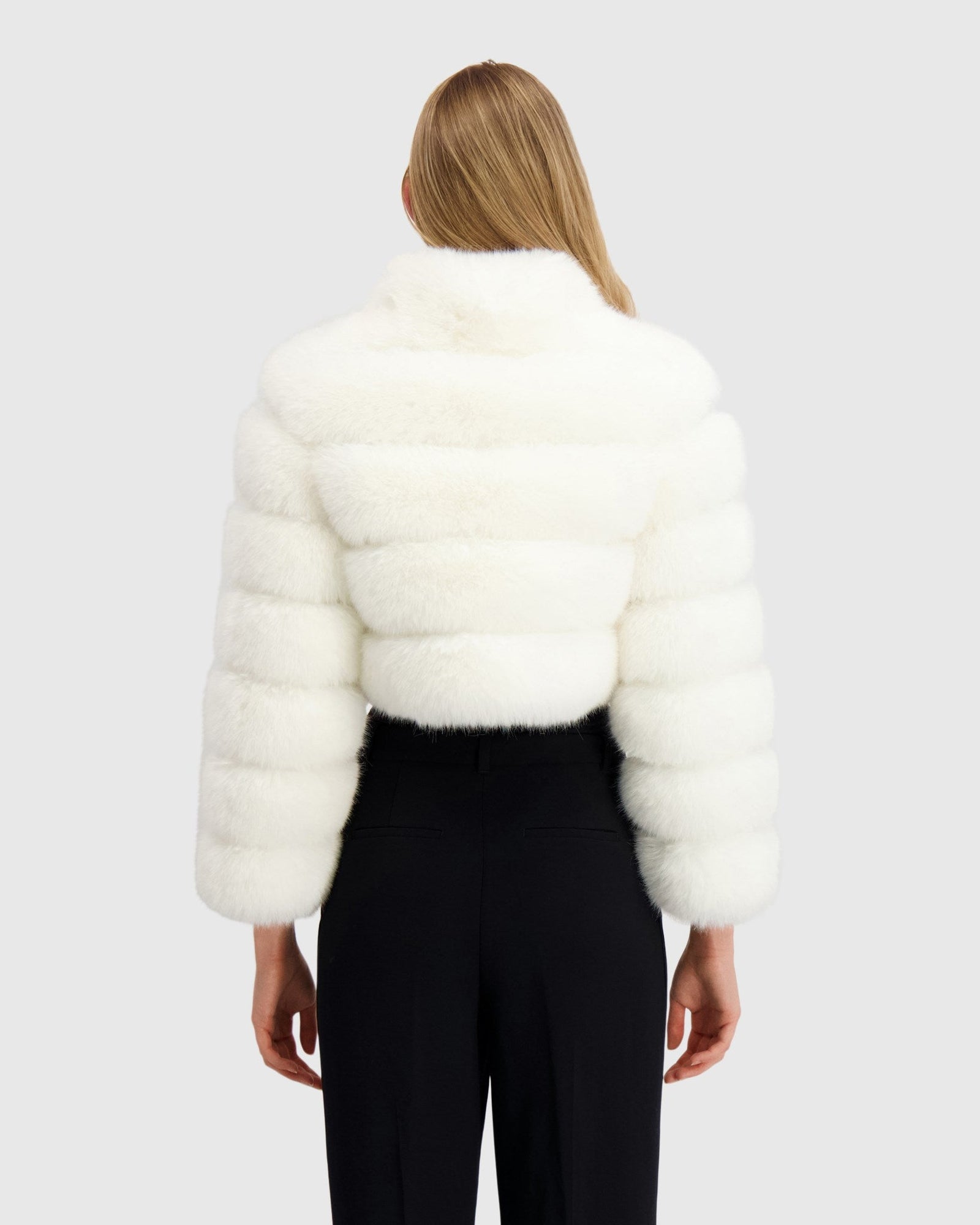 Fur-Free Fox (Faux Fur) Bolero | White