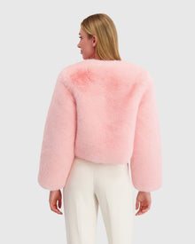 Fur-Free Fox (Faux Fur) Bolero | Pink