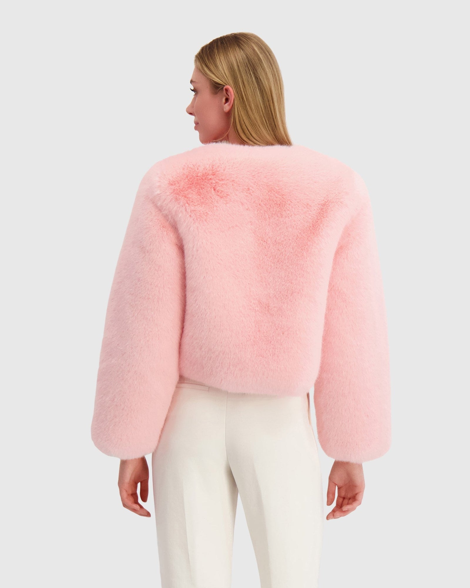 Fur-Free Fox (Faux Fur) Bolero | Pink