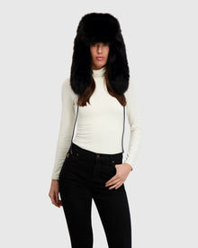 Fur-Free Fox (Faux Fur) Hat | Black