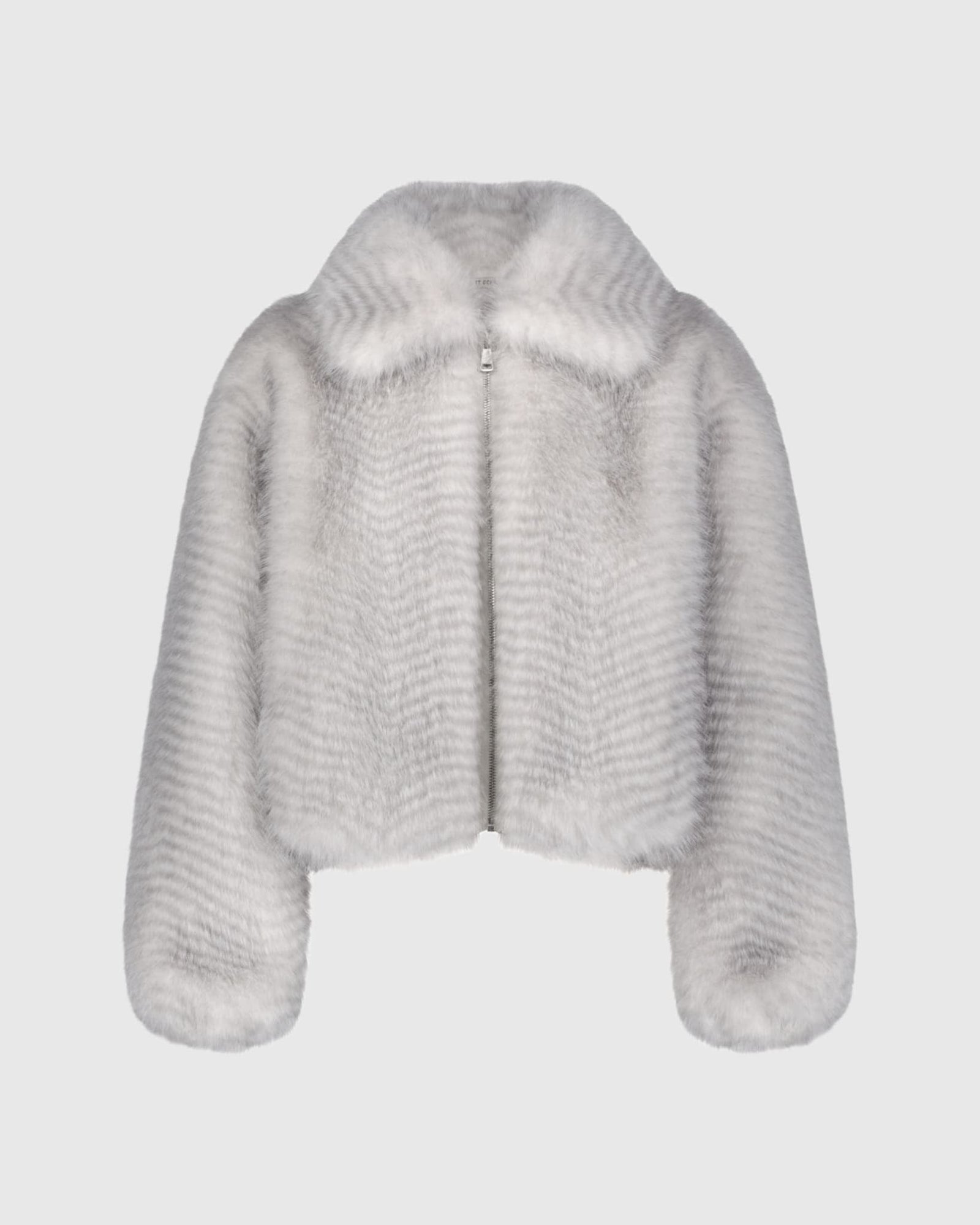 Fur-Free Fox (Faux Fur) Jacket | Gray Cross