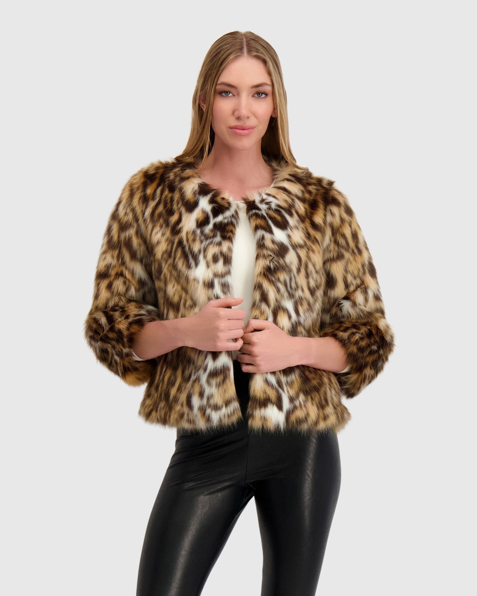 Fur-Free Fox (Faux Fur) Jacket | Animal Print