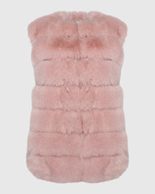 Fur-Free Fox (Faux Fur) Vest | Pink