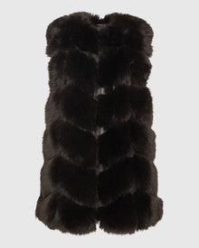 Fur-Free Fox (Faux Fur) Vest | Brown