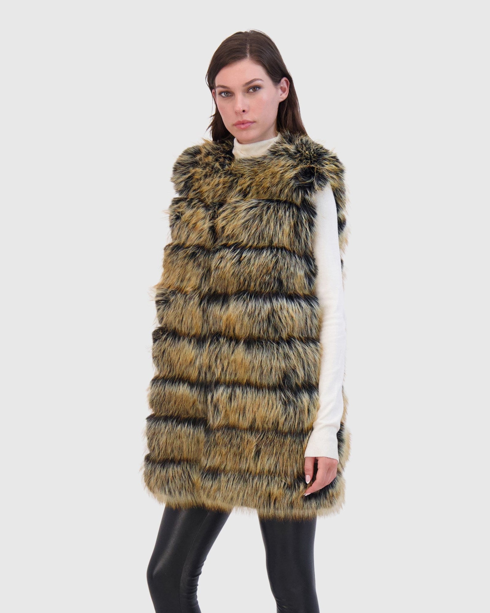 THEIA | Fur-Free Fox (Faux Fur) Vest | Cross