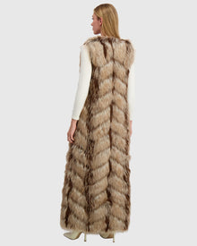Fur-Free Fox (Faux Fur) Vest | Crystal