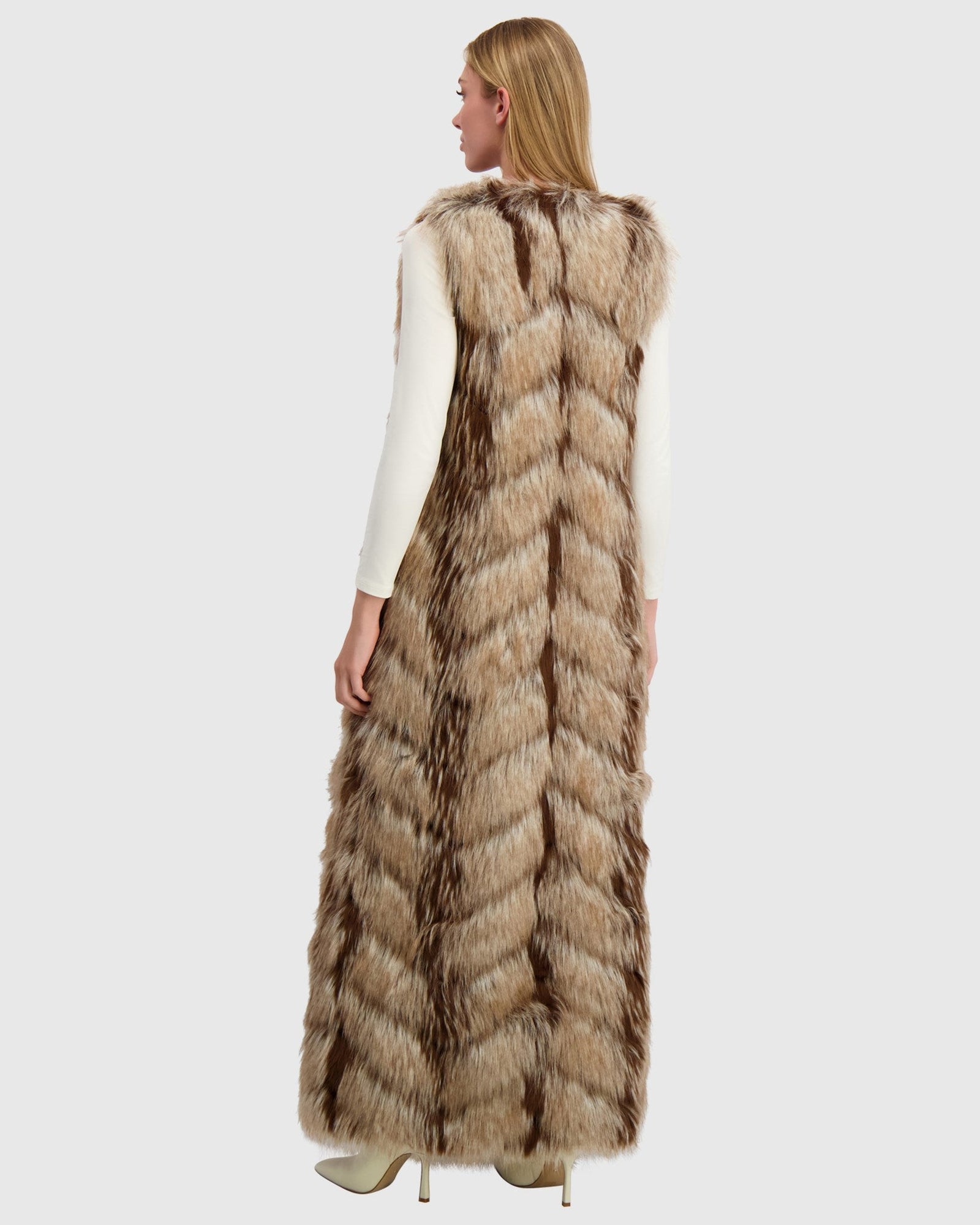 Fur-Free Fox (Faux Fur) Vest | Crystal