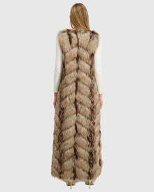 Fur-Free Fox (Faux Fur) Vest | Crystal
