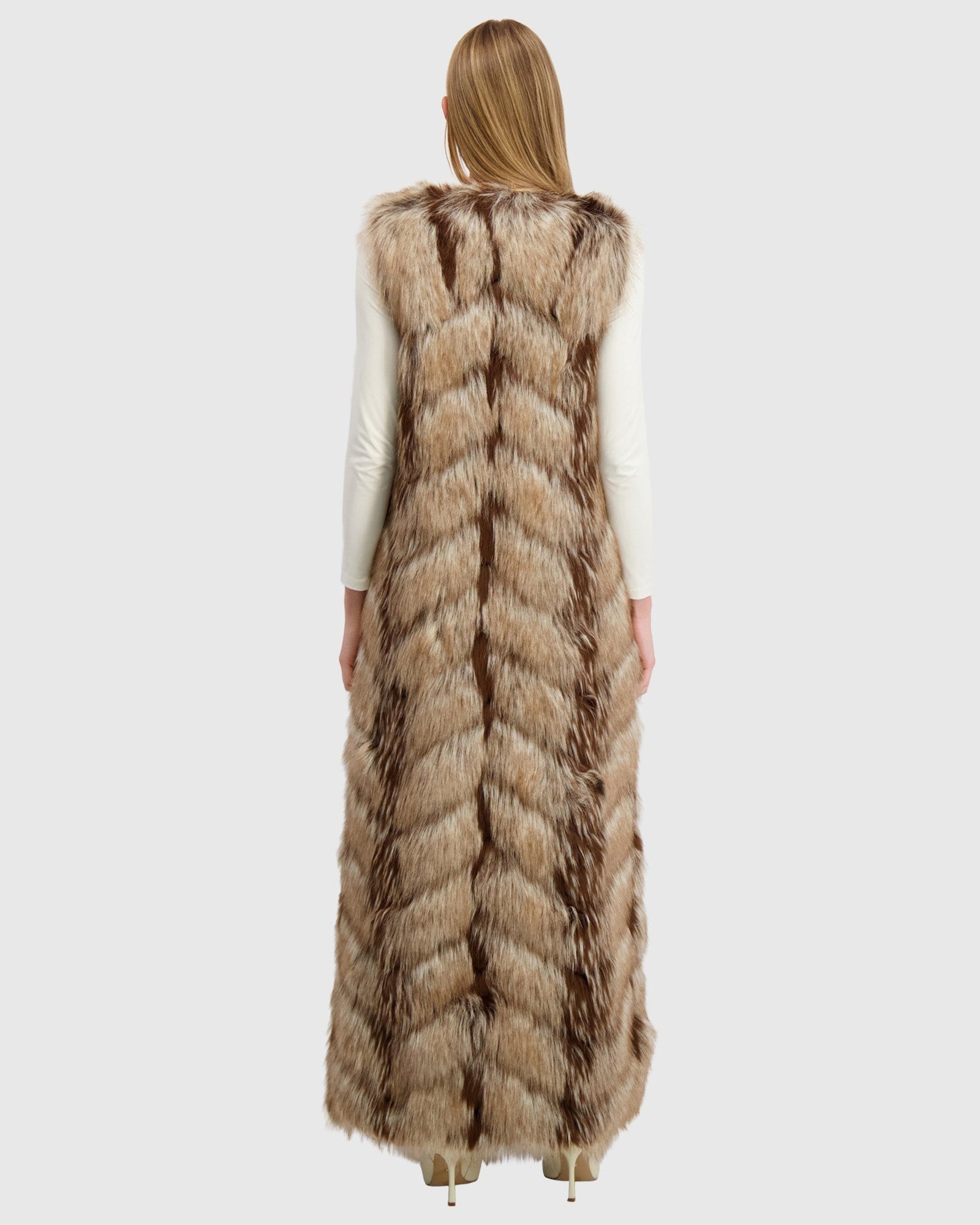 Fur-Free Fox (Faux Fur) Vest | Crystal