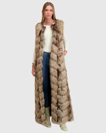 Fur-Free Fox (Faux Fur) Vest | Crystal