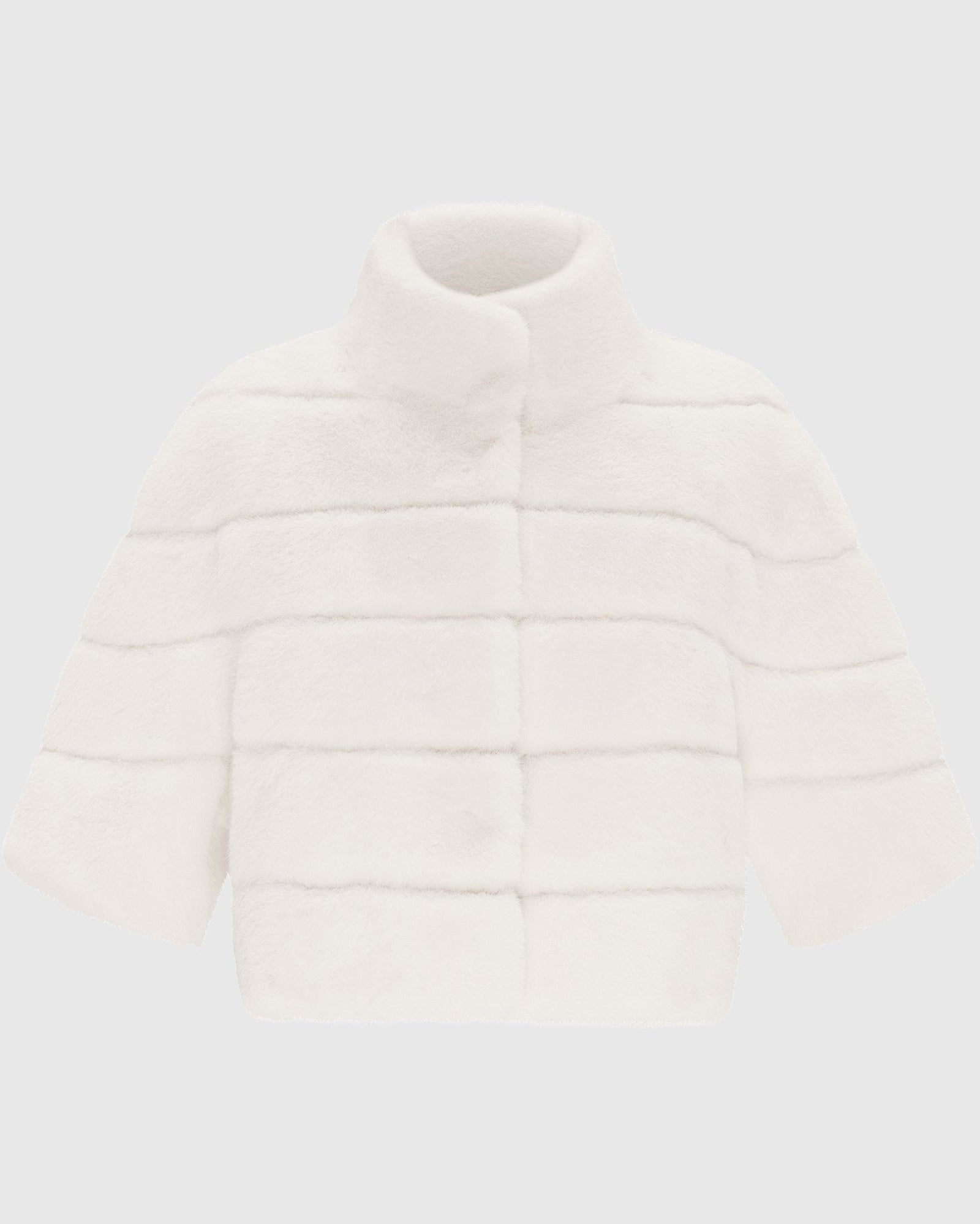 Fur-Free Mink (Faux Fur) Bolero | White