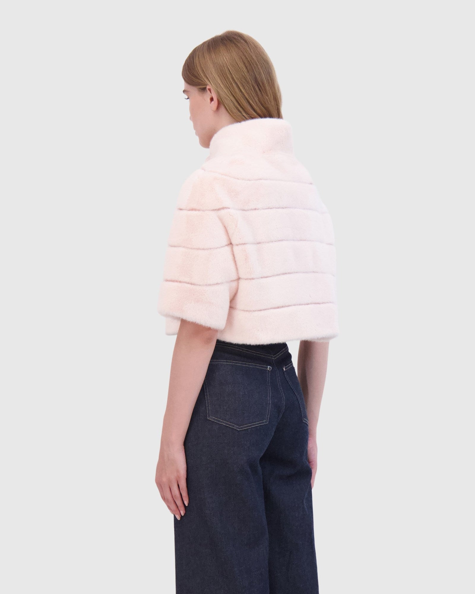 Fur-Free Mink (Faux Fur) Bolero | Pink