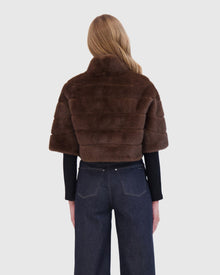 Fur-Free Mink (Faux Fur) Bolero | Brown