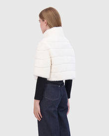 Fur-Free Mink (Faux Fur) Bolero | White