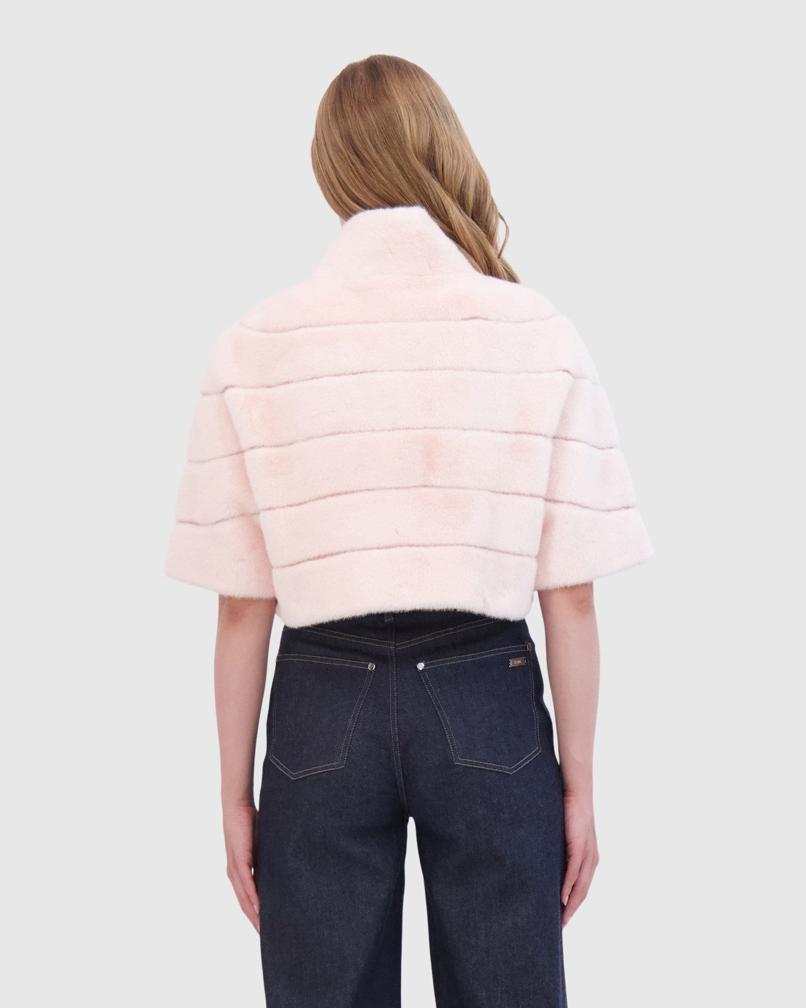 Fur-Free Mink (Faux Fur) Bolero | Pink