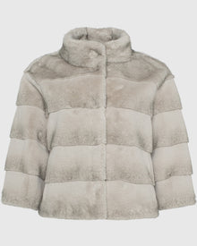 Fur-Free Mink (Faux Fur) Jacket | Light Gray