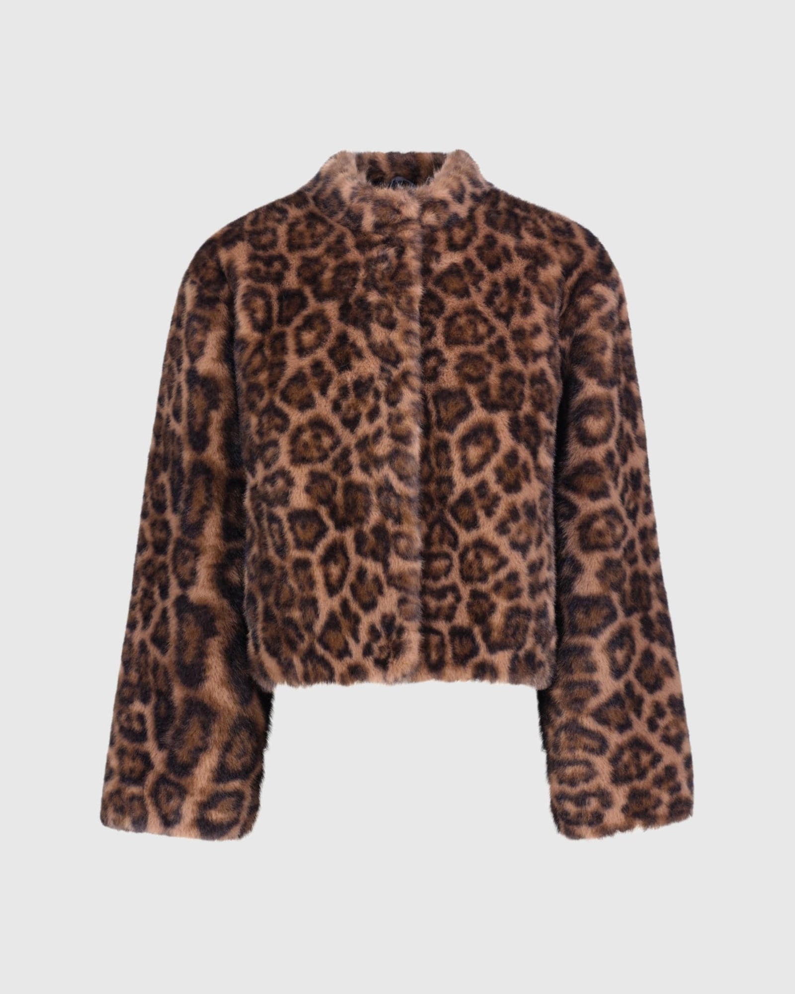 Fur-Free Mink (Faux Fur) Jacket | Leopard Print