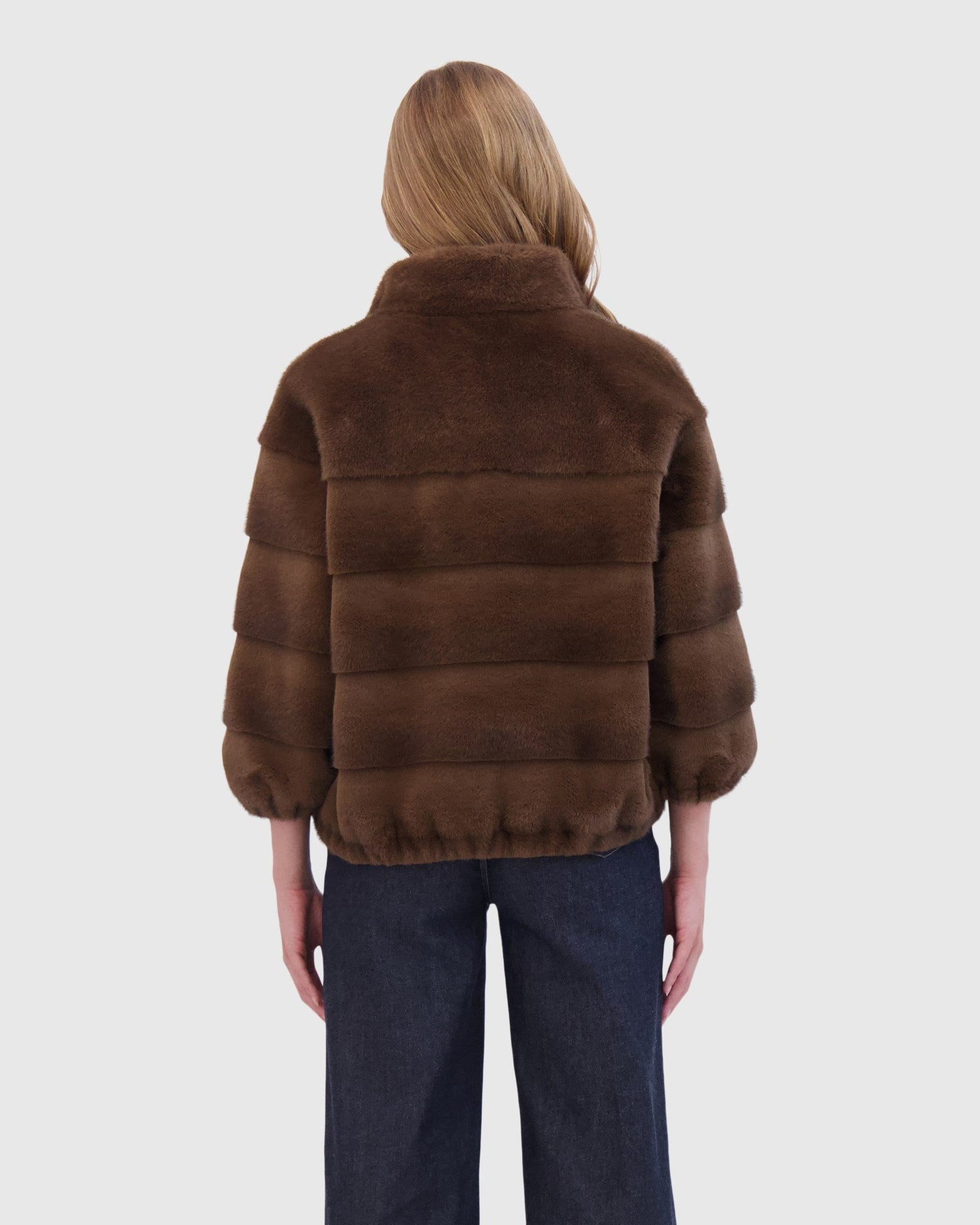 THEIA | Fur-Free Mink (Faux Fur) Jacket | Brown