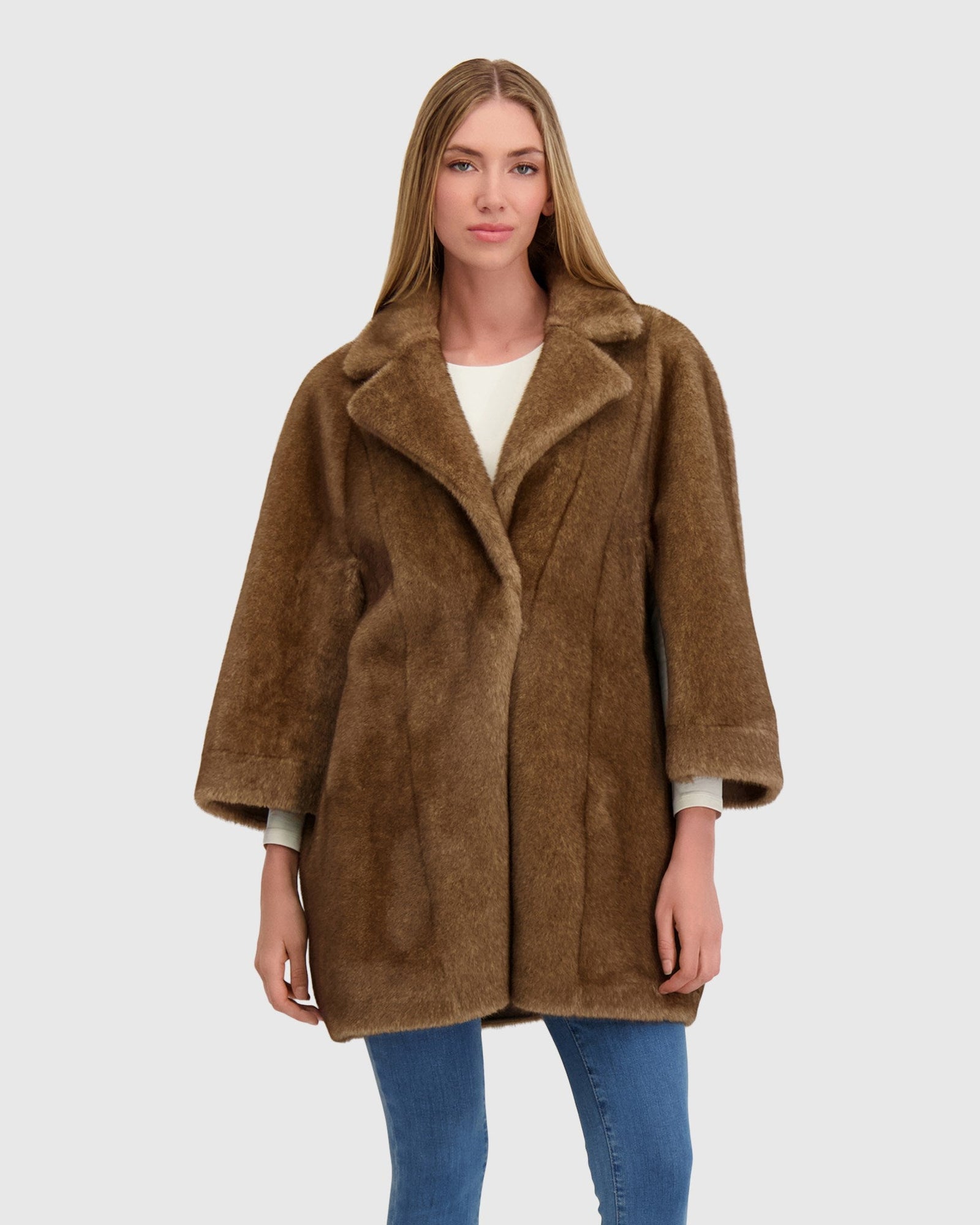Fur-Free Mink (Faux Fur) Jacket | Pastel