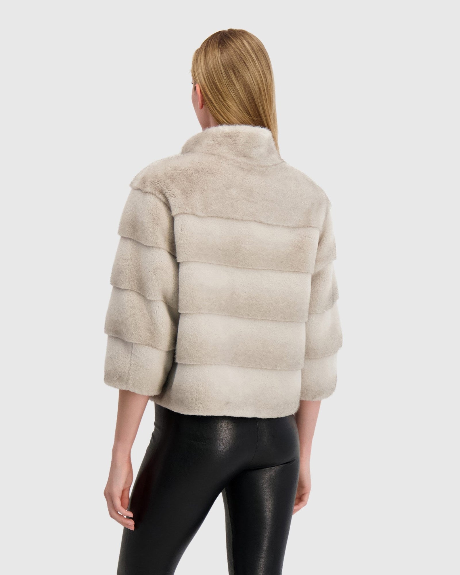 Fur-Free Mink (Faux Fur) Jacket | Light Gray