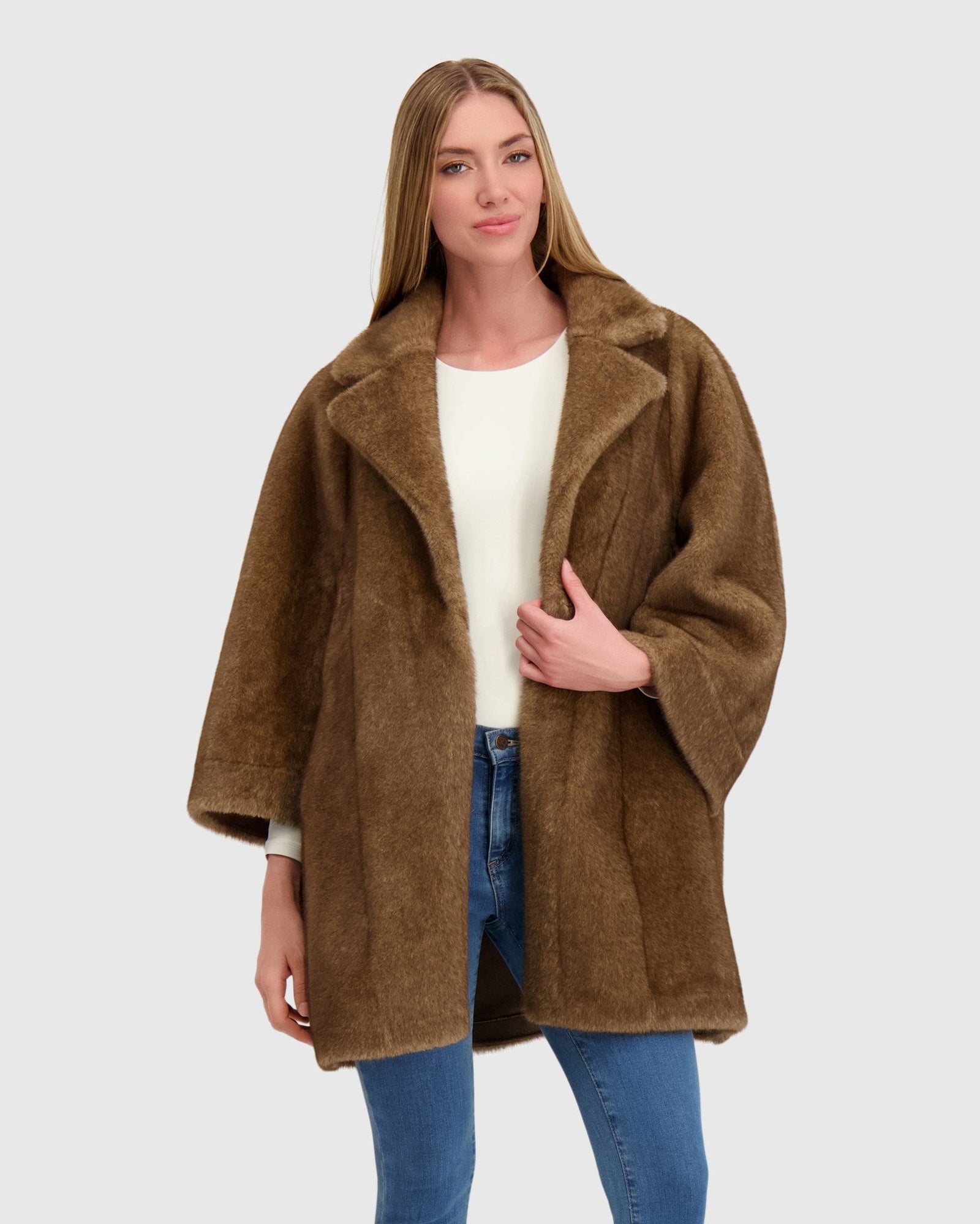 Fur-Free Mink (Faux Fur) Jacket | Pastel