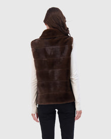 Fur-Free Mink (Faux Fur) Vest | Brown