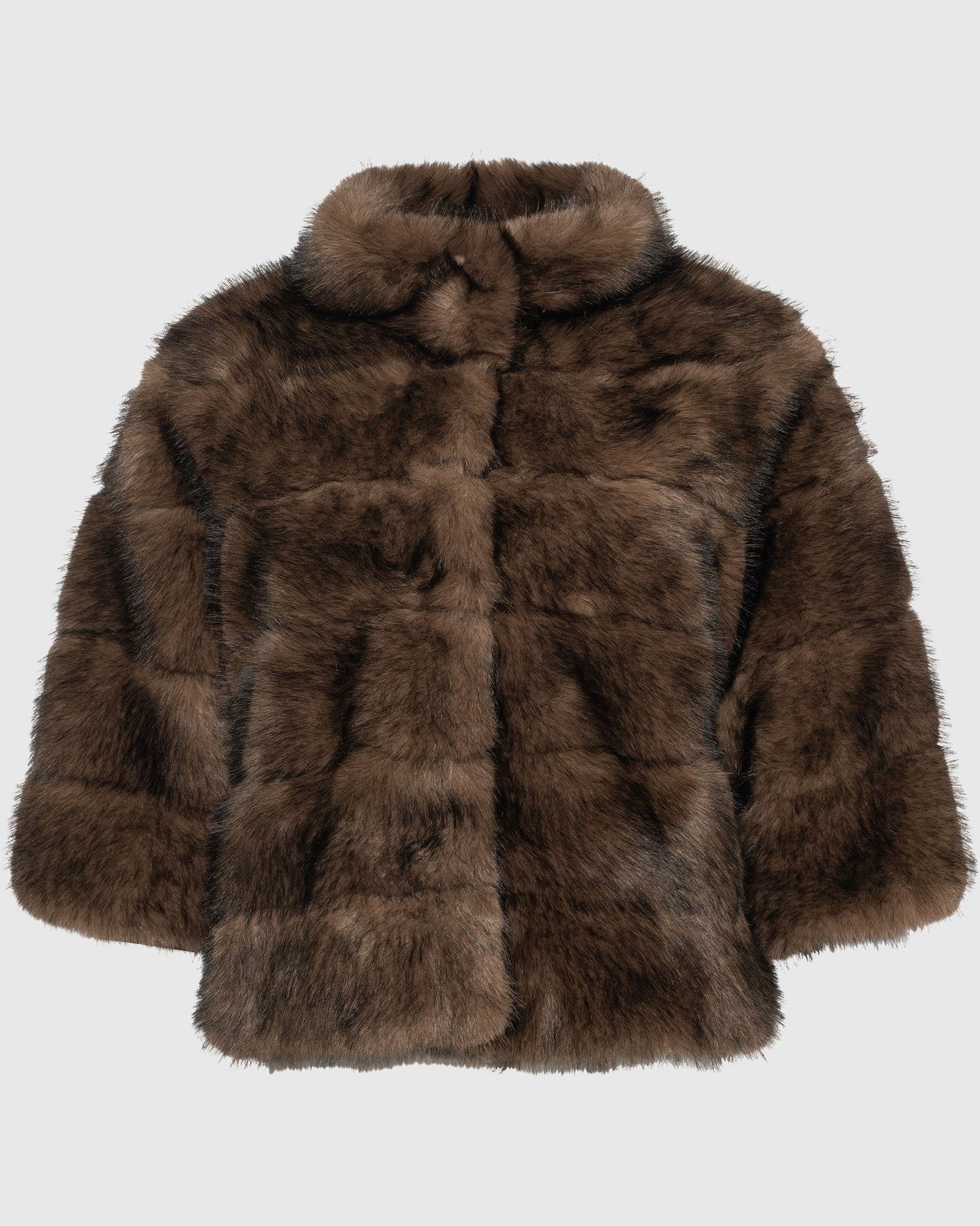 Fur-Free Sable (Faux Fur) Jacket | Brown